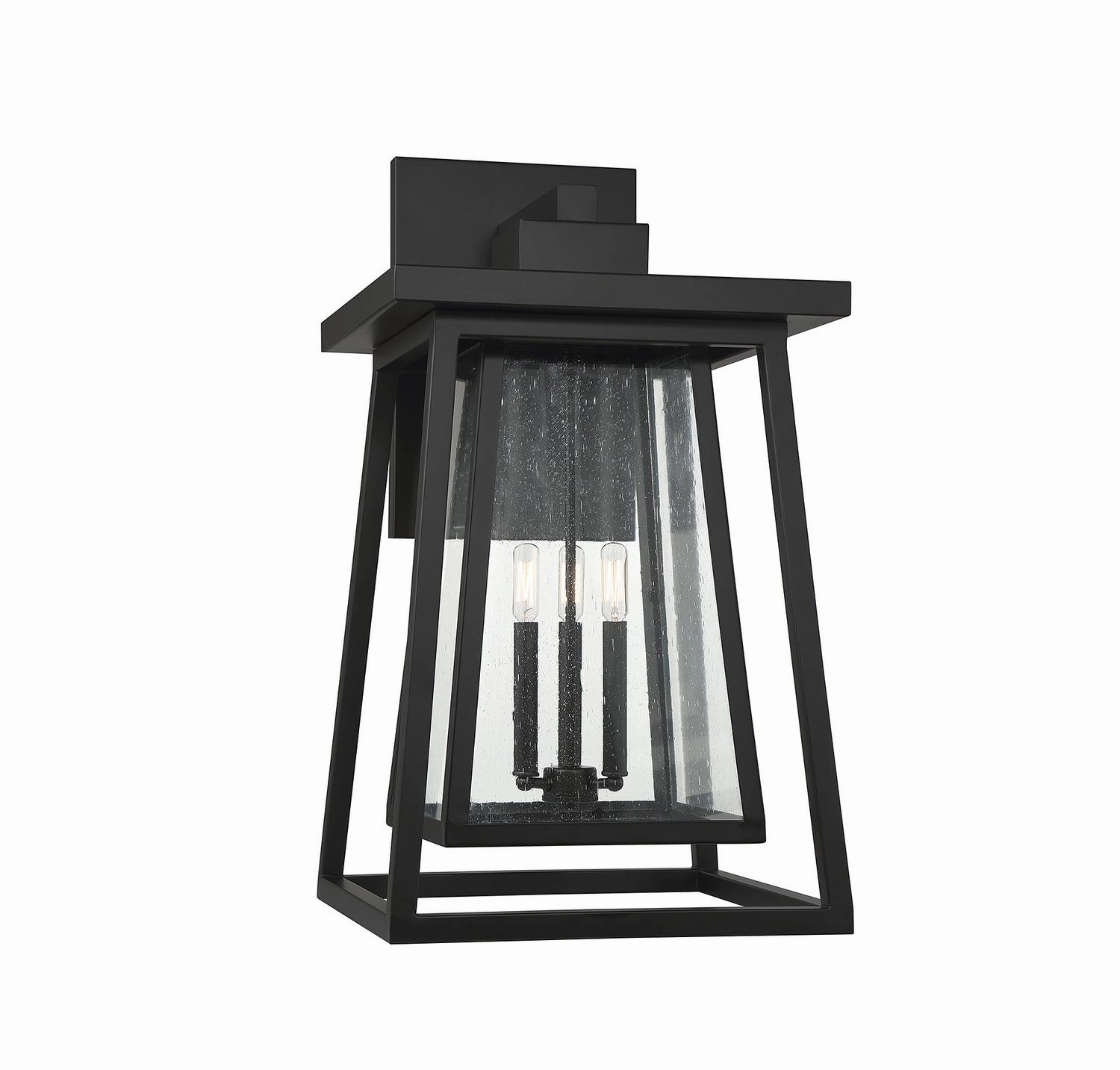 Denver Three Light Outdoor Wall Lantern Matte BlackOutdoor wall sconces with motion sensor