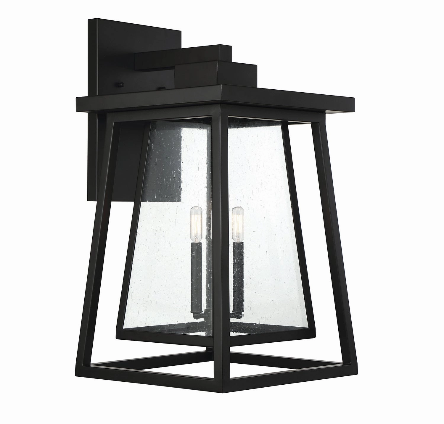Denver Three Light Outdoor Wall Lantern Matte Black