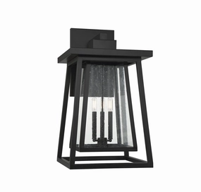Denver Three Light Outdoor Wall Lantern Matte BlackOutdoor wall sconces with motion sensor