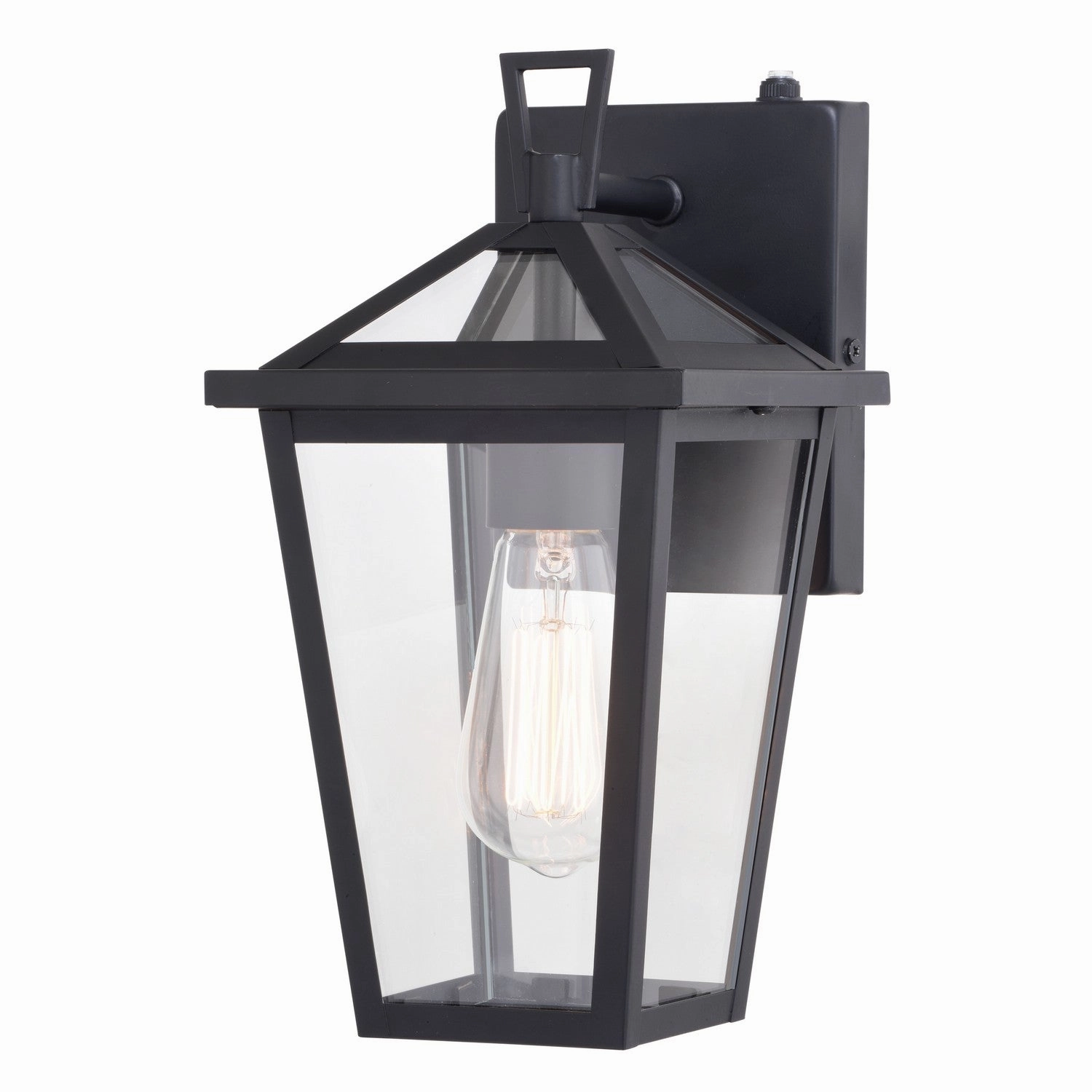 Derby One Light Outdoor Wall Mount Matte BlackOutdoor wall sconces with motion sensor