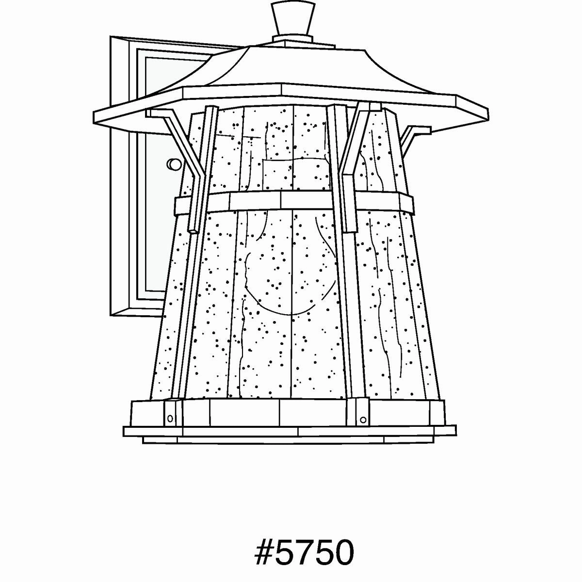 Derby One Light Wall Lantern Espresso