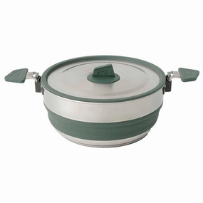 Detour Stainless Steel Collapsible Pot 3L heavy-duty garden utility cart with handle