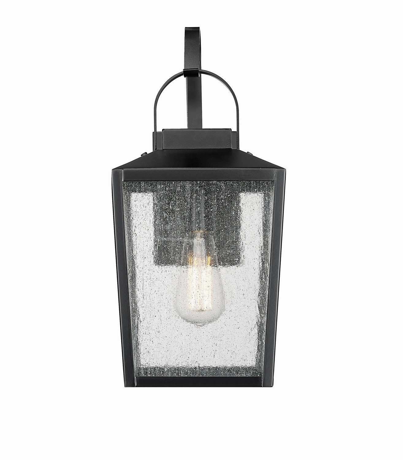 Devens One Light Outdoor Wall Sconce Powder Coated BlackOutdoor wall sconces with motion sensor