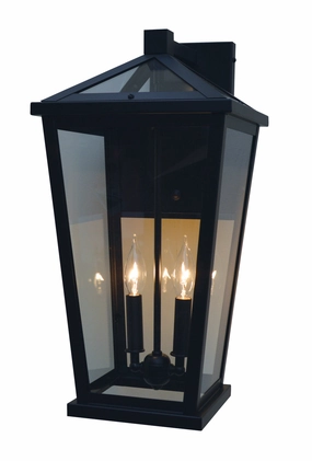 Devonshire Two Light Wall Mount Satin BlackOutdoor wall sconces with motion sensor