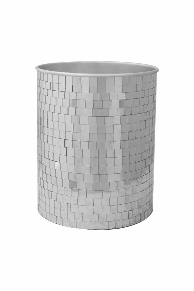 Disco Ball Wine Cooler In Silver