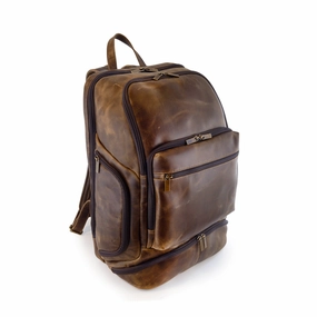 Distressed Leather Bombardier Backpack Trending Savings Now