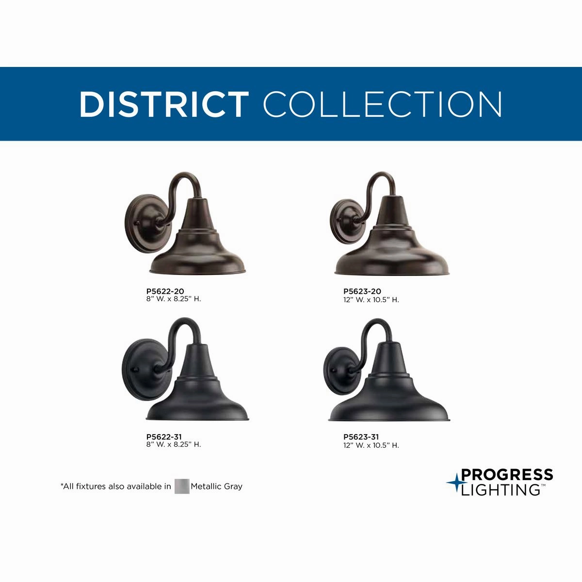 District One Light Wall Lantern Black