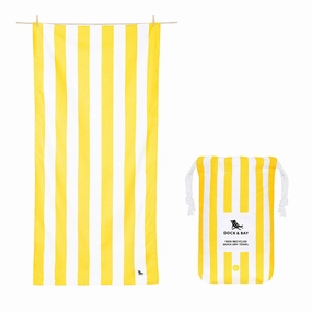 Save More Online Grab Todays Deal Dock & Bay Beach Towel Cabana Collection L 100% Recycled Boracay Yellow