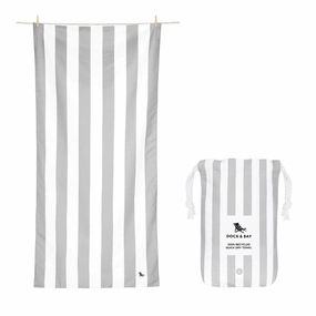 Dont Miss Hot Deals Dock & Bay Beach Towel Cabana Light Collection L 100% Recycled Goa Grey