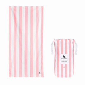 Trending Offer Today Big Hot Sale Dock & Bay Beach Towel Cabana Light Collection Xl 100% Recycled Malibu Pink