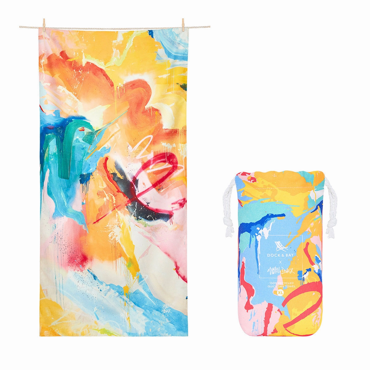 Grab Your Hot Pick MustHave Clearance Dock & Bay Beach Towel Michael Black Collection 100% Recycled Life Unfolding