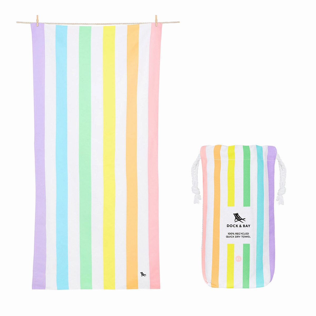 Online Exclusive Deal Dock & Bay Beach Towel Summer Collection Xl 100% Recycled Unicorn Waves