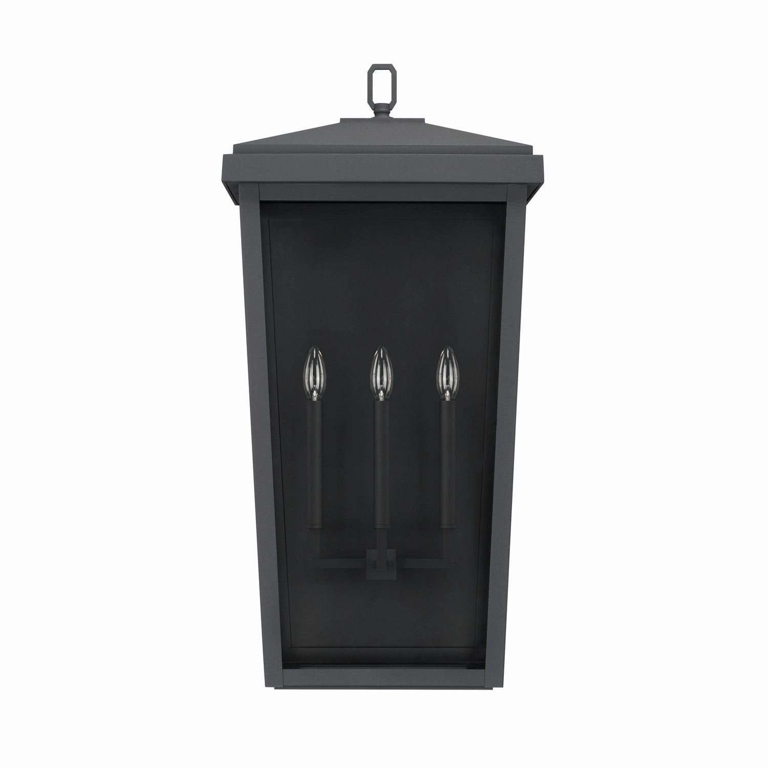 Donnelly Three Light Outdoor Wall Lantern BlackOutdoor wall sconces with motion sensor