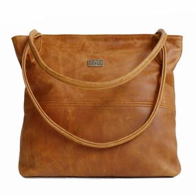 Tan Leather Goods - Ashley Leather Handbag | Toffee Hot Discount Deal