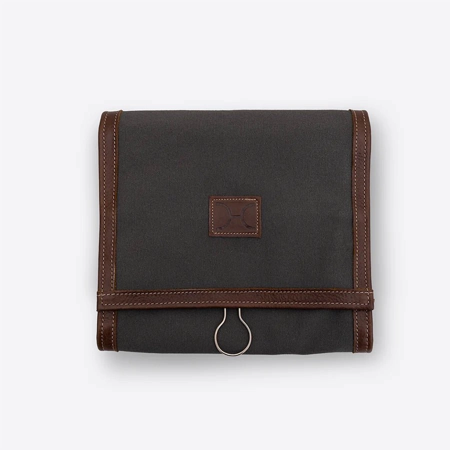 GiftWorthy Sale Thandana Roll Up Wax Canvas Toiletry Bag With Hook