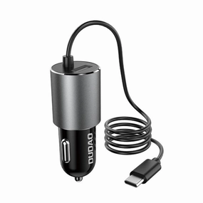 Instant Deal Today Flash Sale Now Dudao Usb Car Charger | Built-In Usb Type-C Cable 3.4A R5Pro T