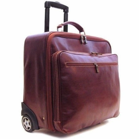 Floto Leather Monticello Wheeled Briefcase Special Offer Inside