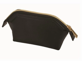 Save Big Online Grab the Deal Now Adpel Leather Khloe Cosmetic Make Up Purse | Black