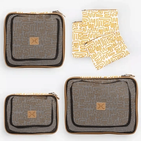 Limited Time Offer Dont Miss Out Thandana Travel Luggage Organizer Pods - 6 Piece Set | Geo - Sand