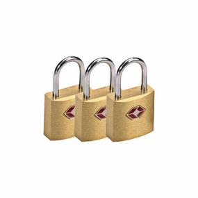 Limited Edition Offer Tsa12/3 - Mini Brass Padlocks - 3Pack