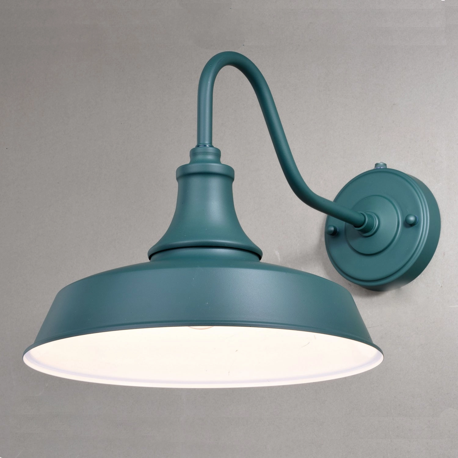 Dorado One Light Outdoor Wall Mount Hunter Green and White
