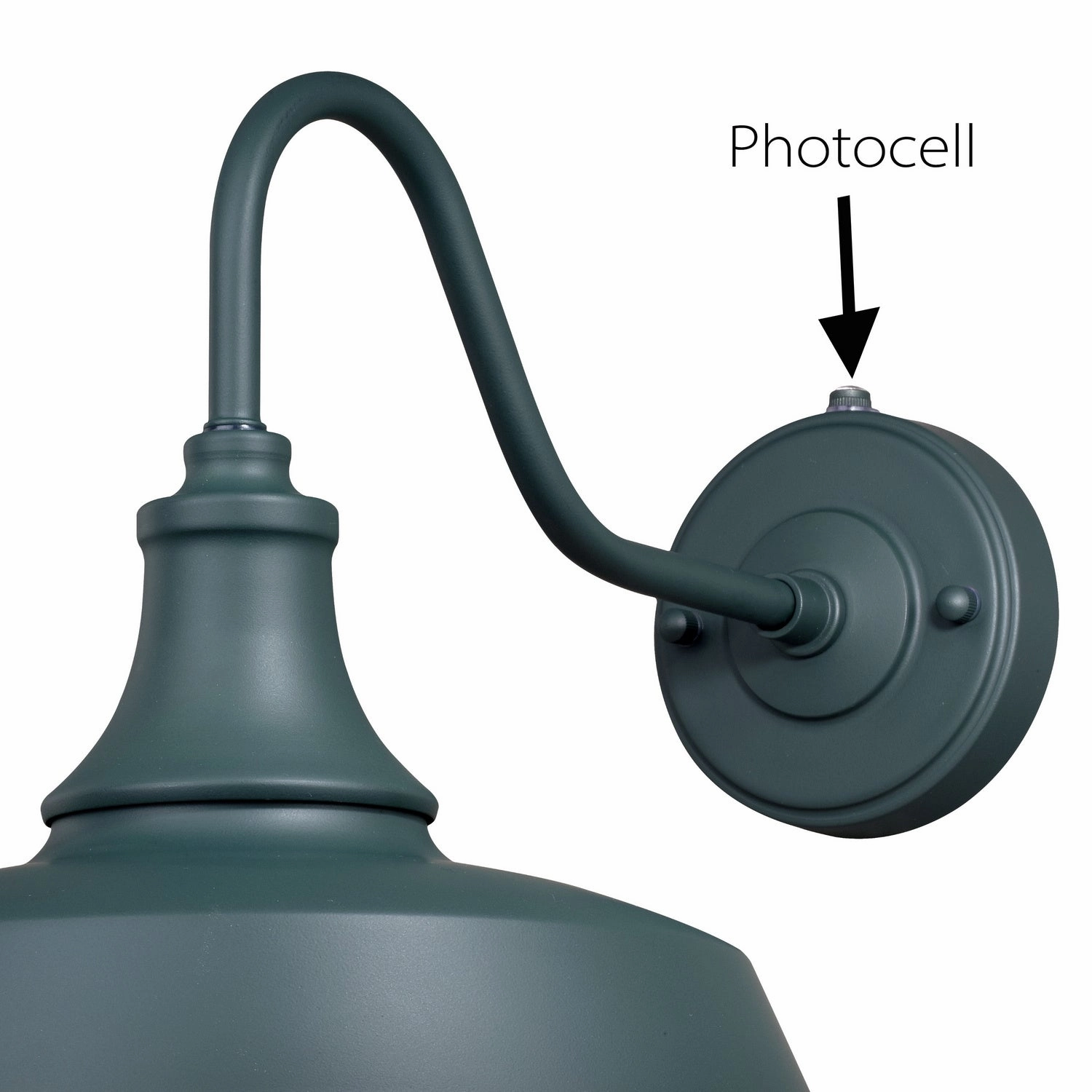 Dorado One Light Outdoor Wall Mount Hunter Green and White