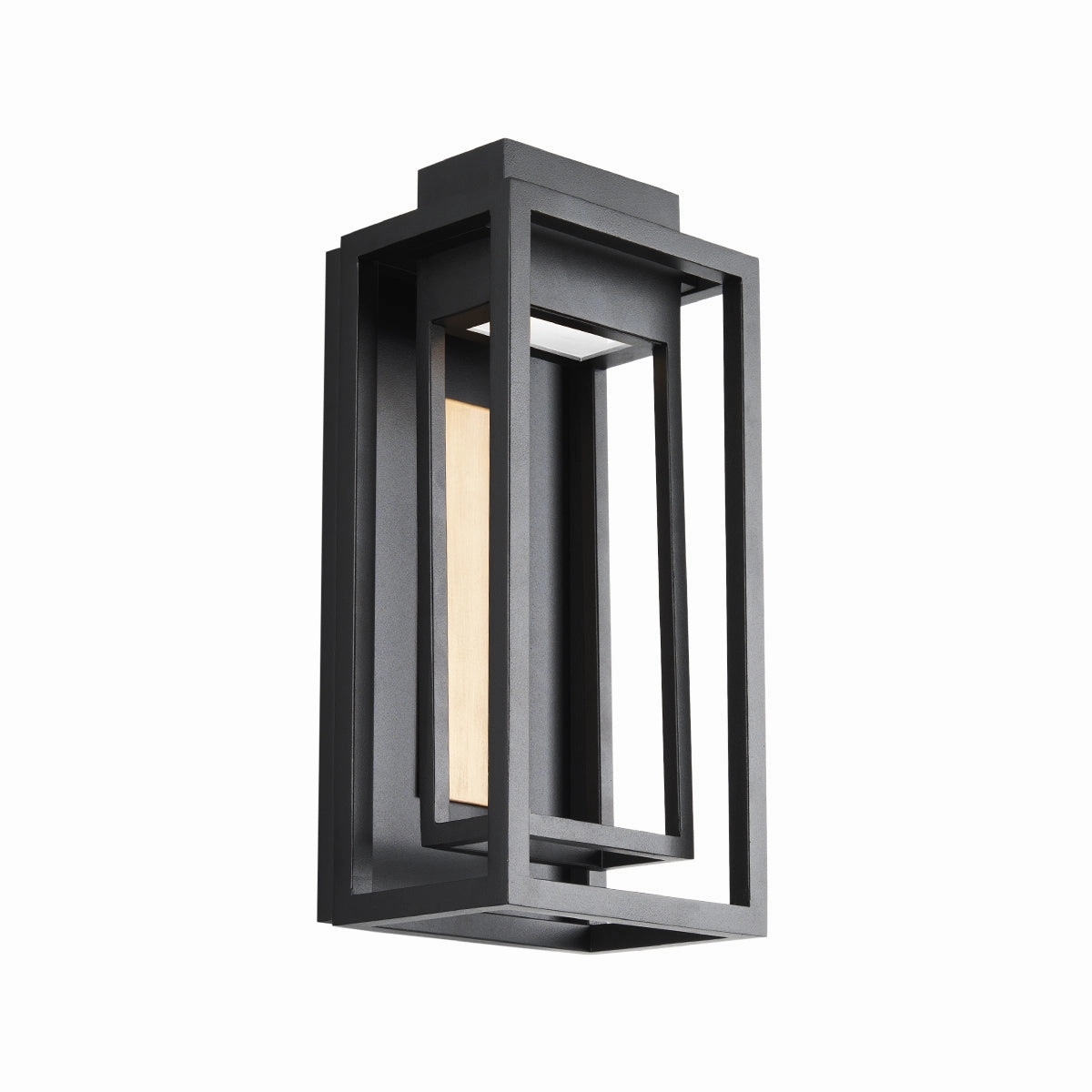 Dorne LED Outdoor Wall Sconce Black & Aged BrassOutdoor wall sconces with motion sensor