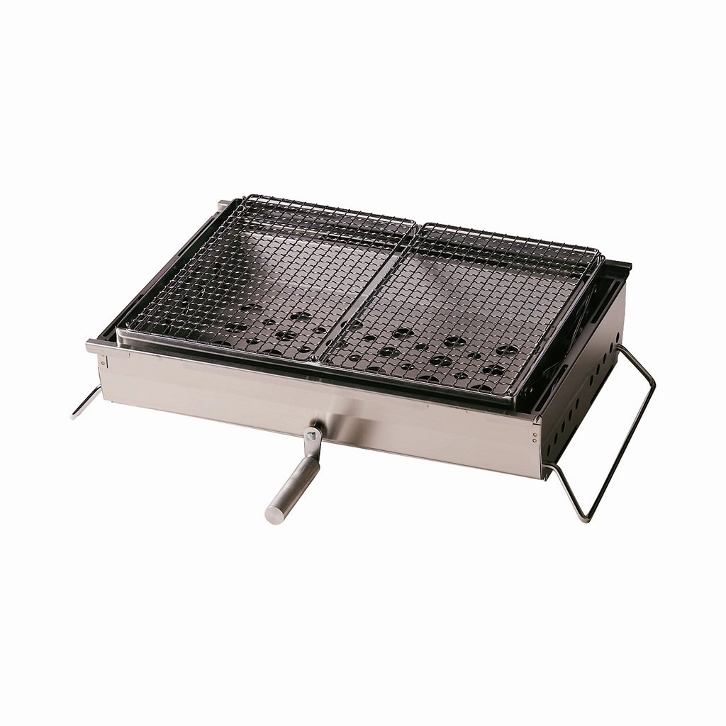 Double BBQ Box heavy-duty garden utility cart with handle