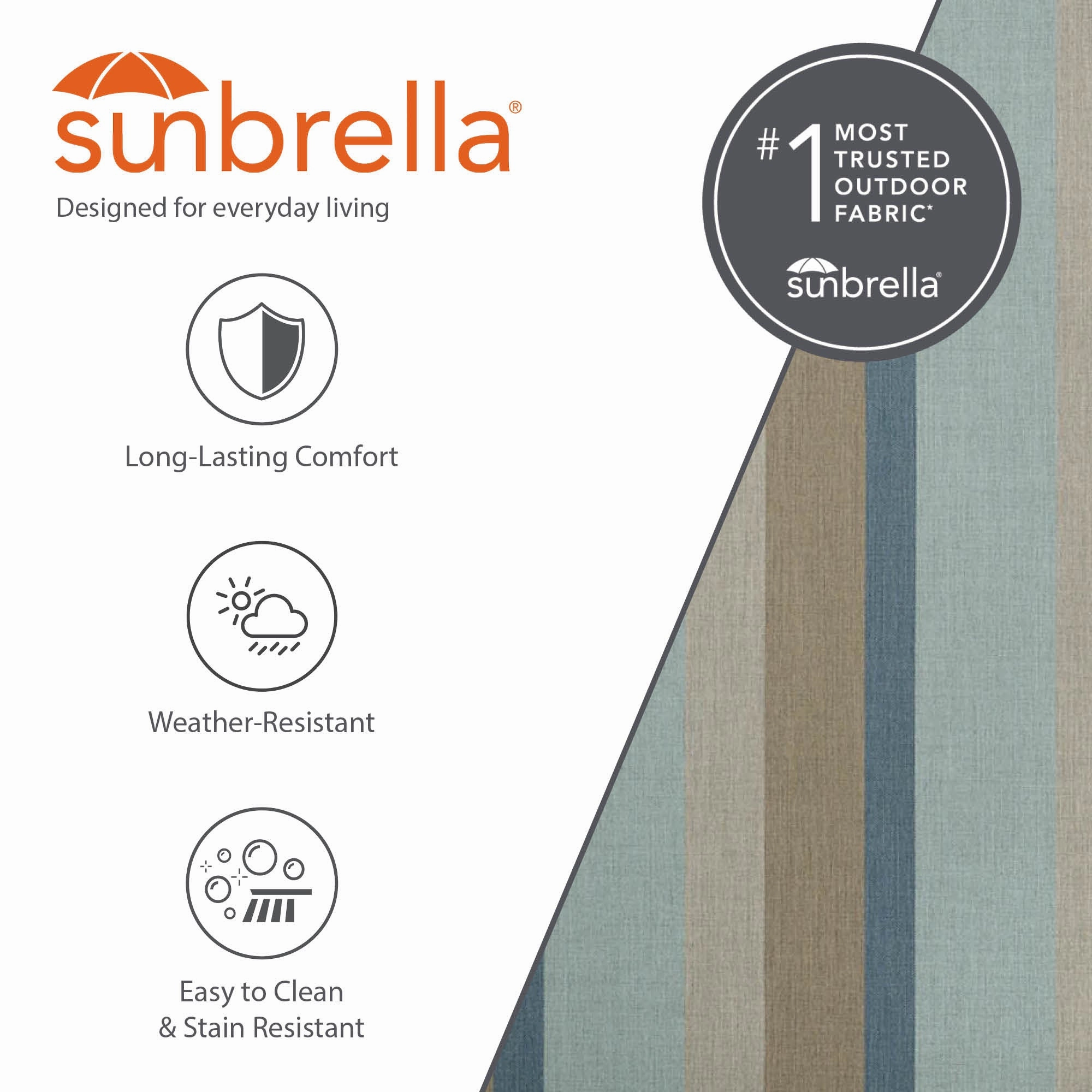 Double Sunbrella Hammock with Stand (9ft/280cm) - Gateway Mist