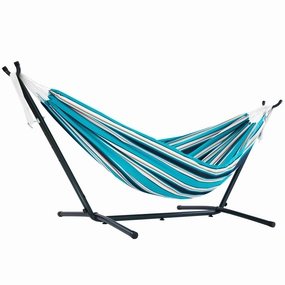 Double Sunbrella Hammock with Stand (9ft/280cm) - Token Surfside outdoor hammock with stand and canopy