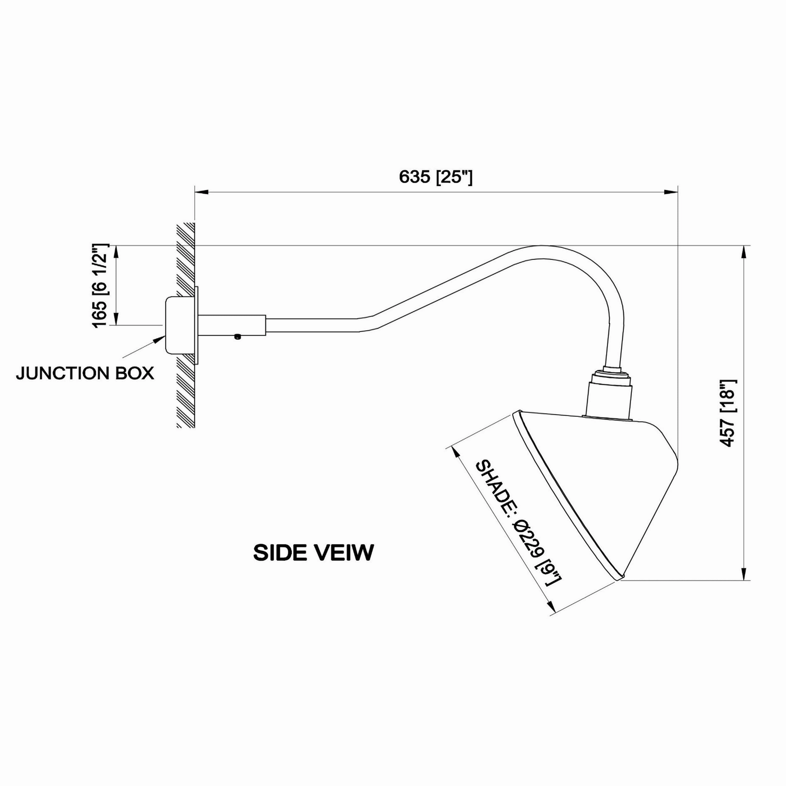 Down 1-Light Exterior Wall Light