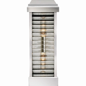 Dunmore Curved Glass Louver SconceWeatherproof outdoor lighting