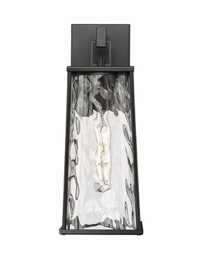 Dutton One Light Outdoor Wall Sconce Powder Coated BlackOutdoor wall sconces with motion sensor