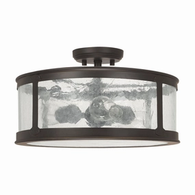 Dylan 3-Light Outdoor Semi Flush MountWeatherproof outdoor lighting