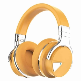Shop the Savings E7 Active Noise Cancelling Bluetooth Over-Ear Headphones, Yellow