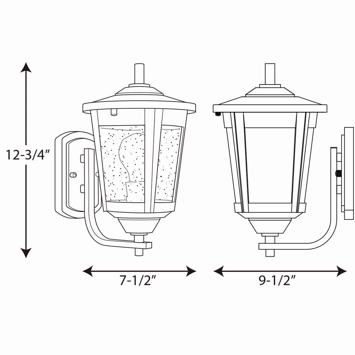 East Haven One Light Wall Lantern Black