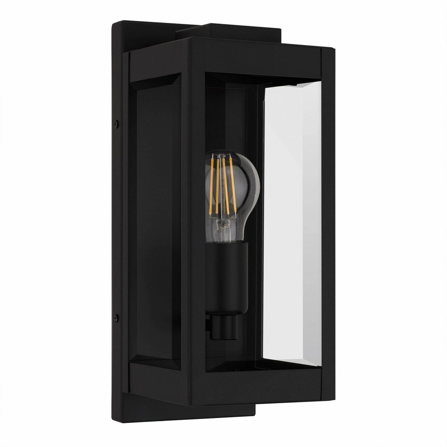 Eastover One Light Outdoor Wall Lantern Earth Black
