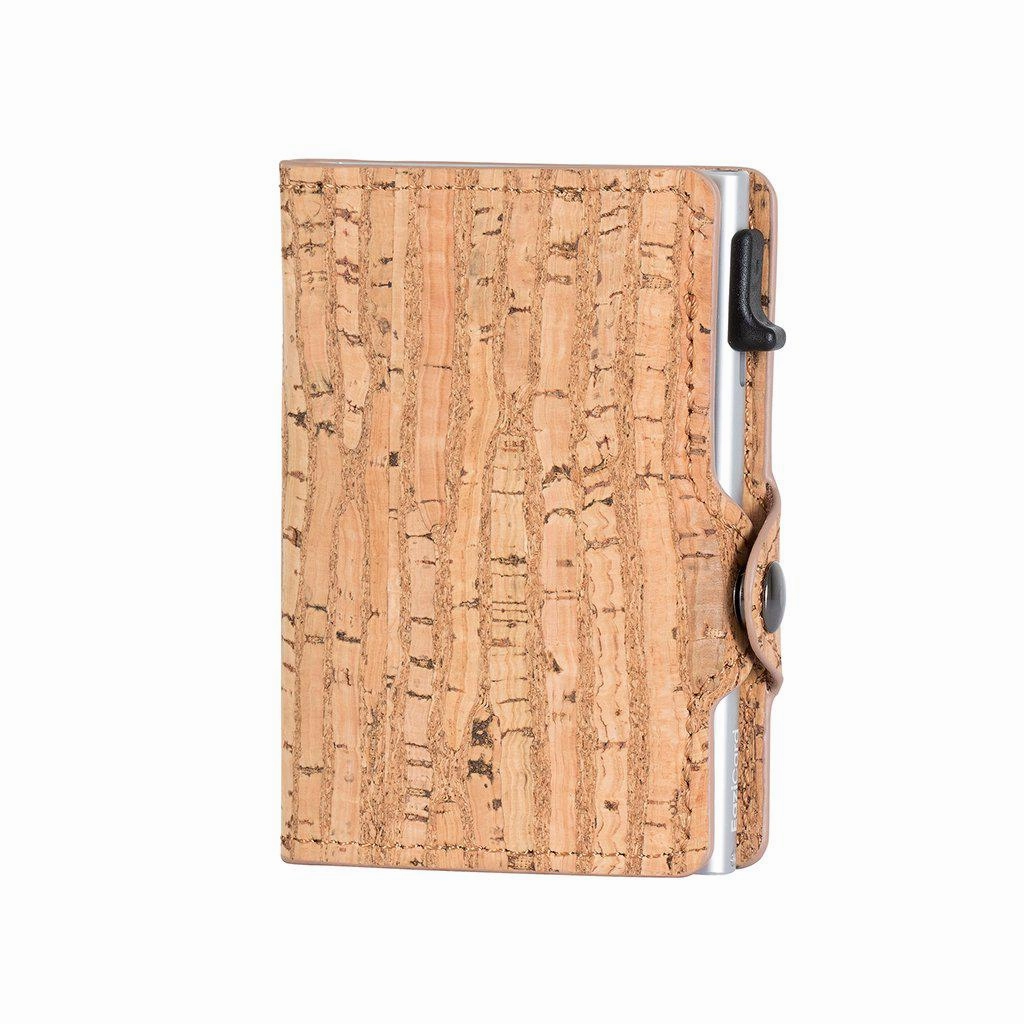 Trending Hot Deal Eazicard Rfid Cork 3 Wallet | Silver