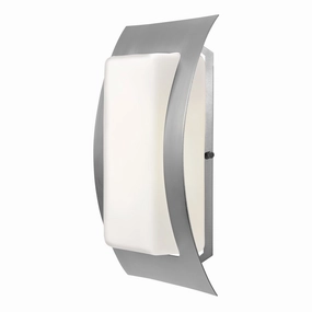 Eclipse LED Wall Fixture SatinOutdoor wall sconces with motion sensor