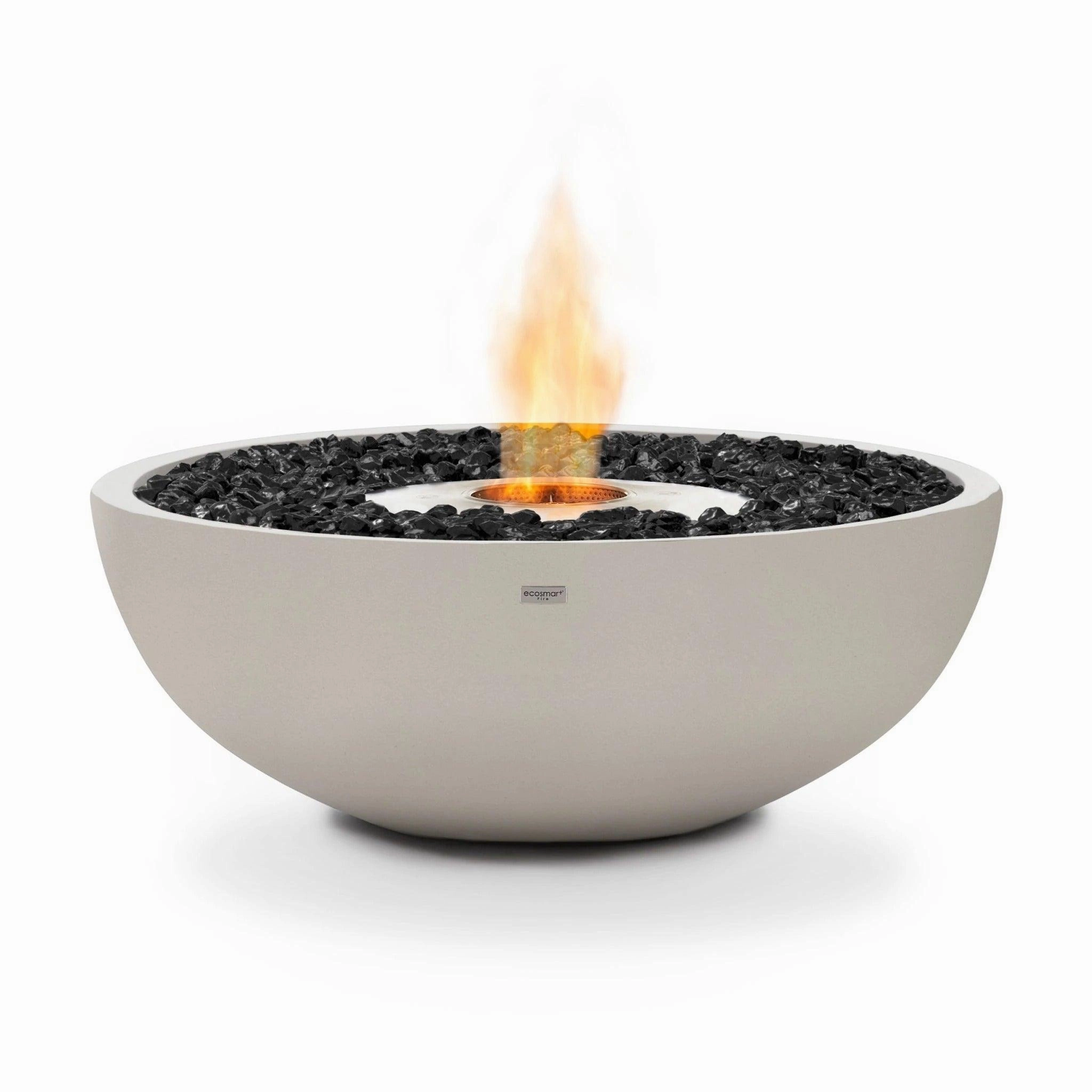 EcoSmart Fire - Mix 850 Bioethanol Freestanding Round Concrete Fire Pit Bowl