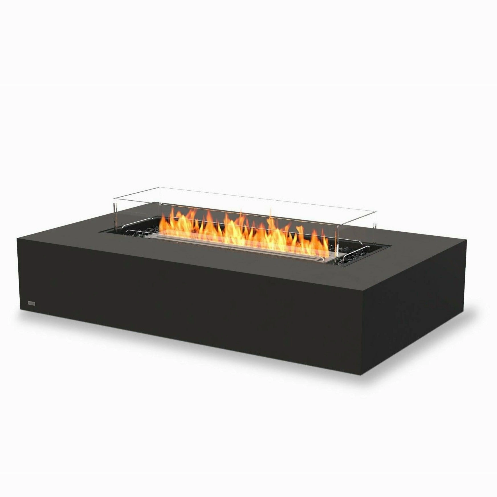 EcoSmart Fire - Wharf 65" Rectangular Concrete Fire Pit Table