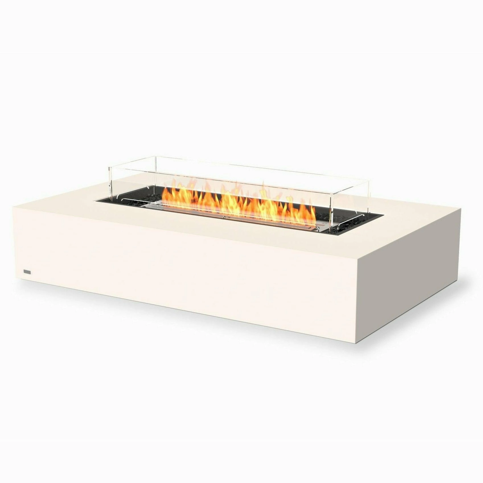 EcoSmart Fire - Wharf 65" Rectangular Concrete Fire Pit Table