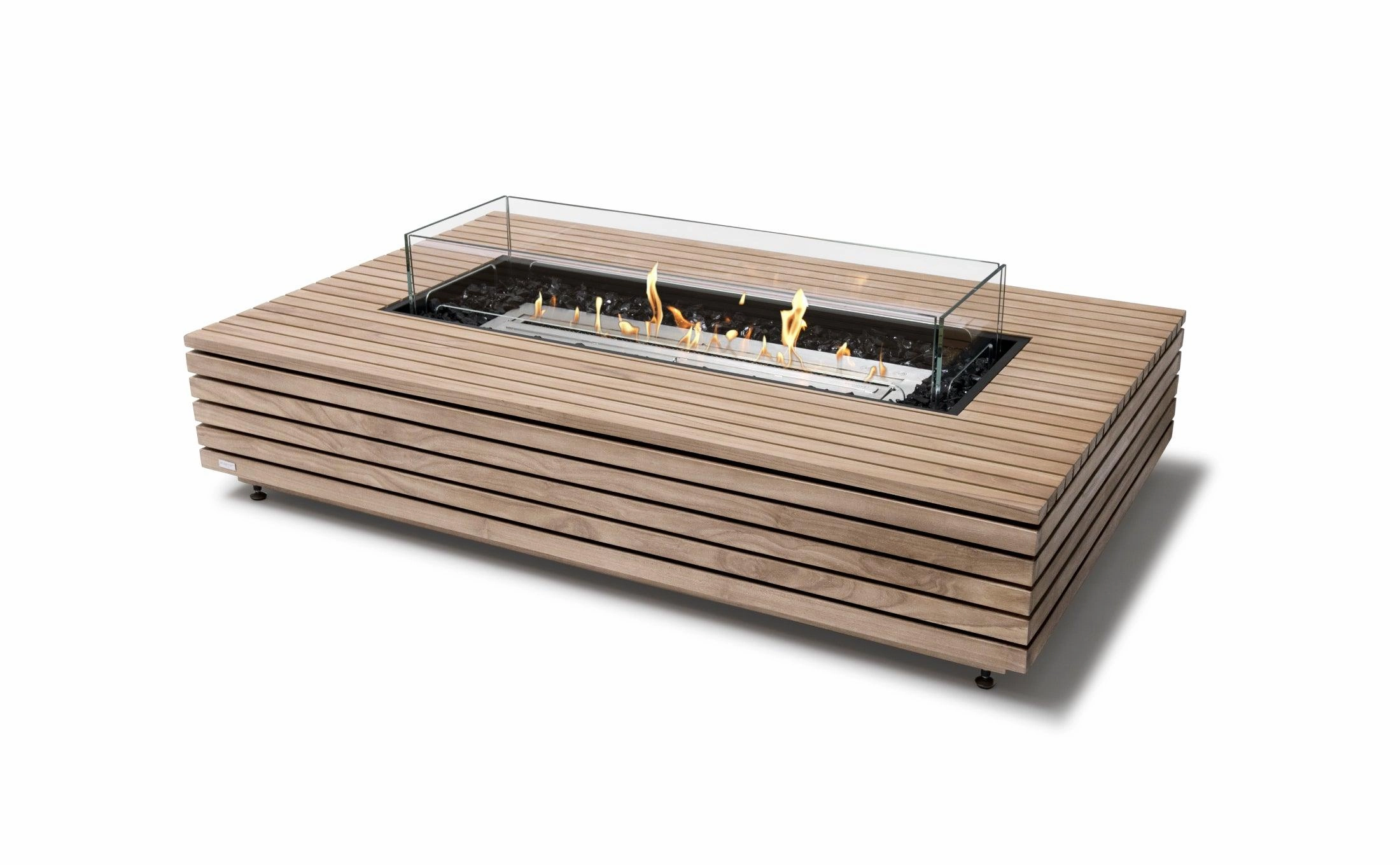 EcoSmart Fire - Wharf 65" Rectangular Concrete Fire Pit Table