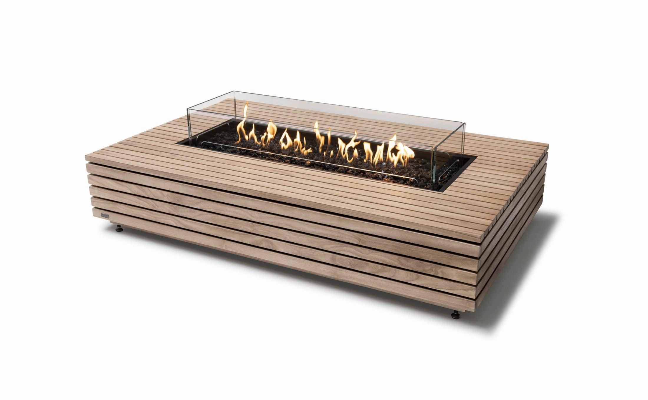 EcoSmart Fire - Wharf 65" Rectangular Concrete Fire Pit Table