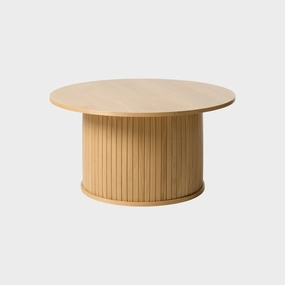Eden - 90cm Round Coffee Table In Natural Oak Finishoutdoor coffee table for patio or lounge