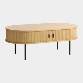 Eden - Oval Coffee Table 120 x 60cm In Natural Oak Finishoutdoor coffee table for patio or lounge
