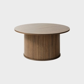 Eden - Round Coffee Table In Smoked Oak Finishoutdoor coffee table for patio or lounge