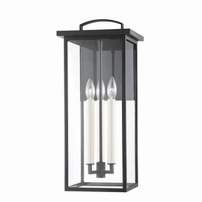Eden Four Light Outdoor Wall Sconce Textured BlackOutdoor wall sconces with motion sensor