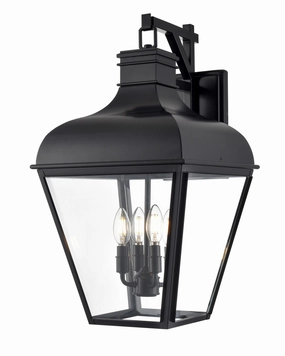 Edenton Four Light Outdoor Wall Sconce Matte BlackOutdoor wall sconces with motion sensor