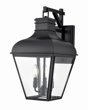 Edenton Three Light Outdoor Wall Sconce Matte BlackOutdoor wall sconces with motion sensor
